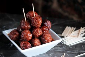 savory holiday crockpot meatballs