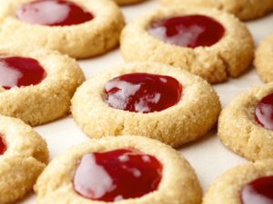 holiday thumbprint cookies